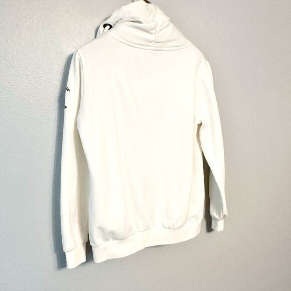 High Camp Outfitters Breckenridge CO Chunky White Zip Sweatshirt women's large - Picture 13 of 15